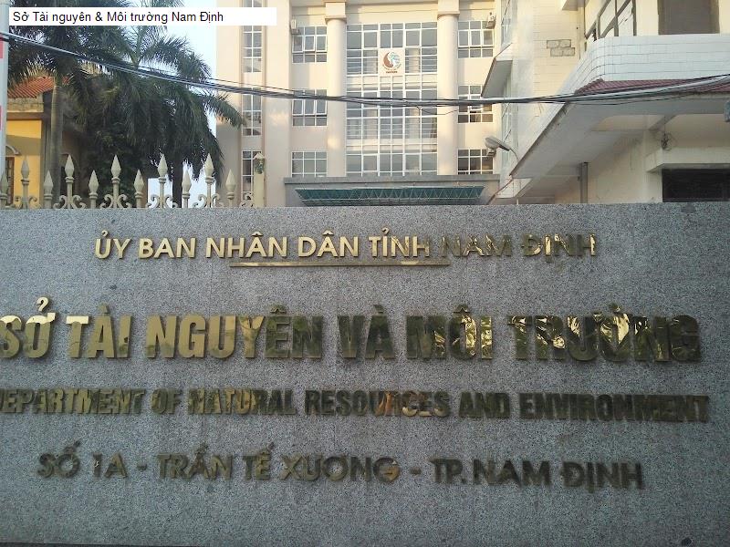 Sở Tài nguyên & Môi trường Nam Định