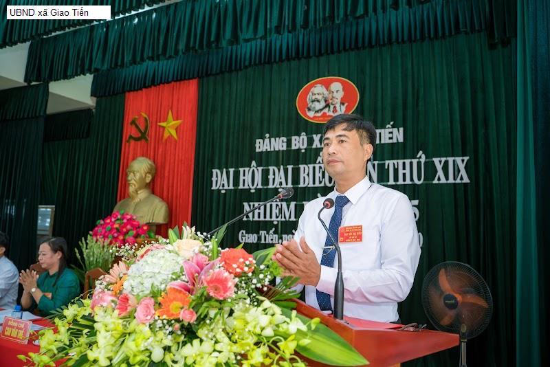 UBND xã Giao Tiến